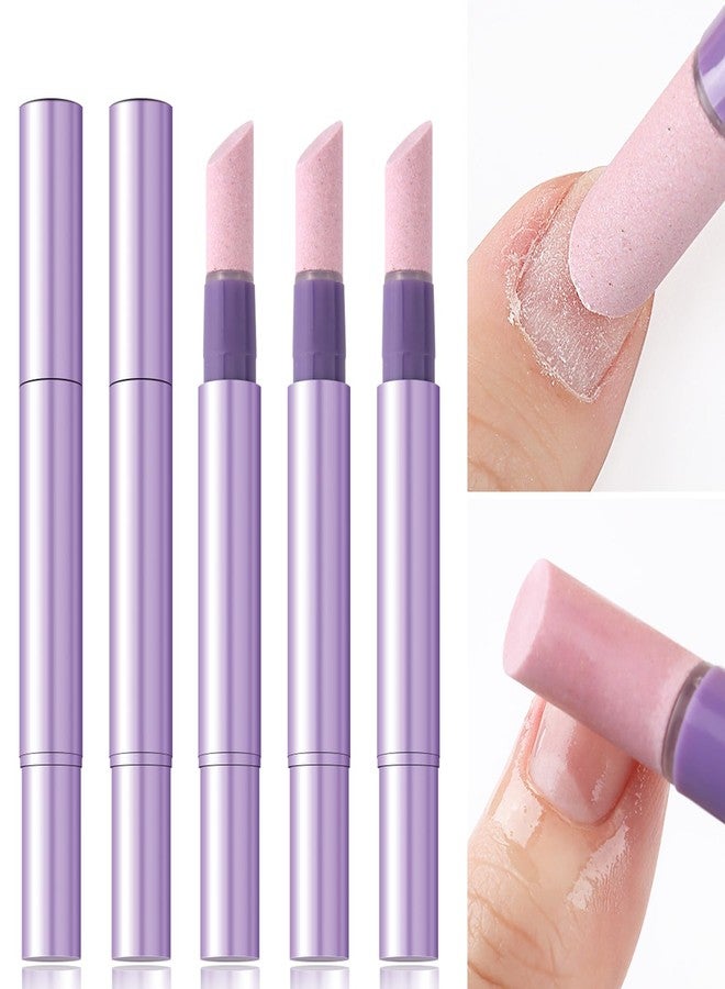 Furtherpretty 5PCS Cuticle Oil Pusher Pen Set, 2-in-1 Ceramic Cuticle Pushers with Oil for Nail Repair, Hangnail & Dry Cuticle Removal, Nail Care Pens for Manicure & Pedicure, Professional Salon Tools - Image 1